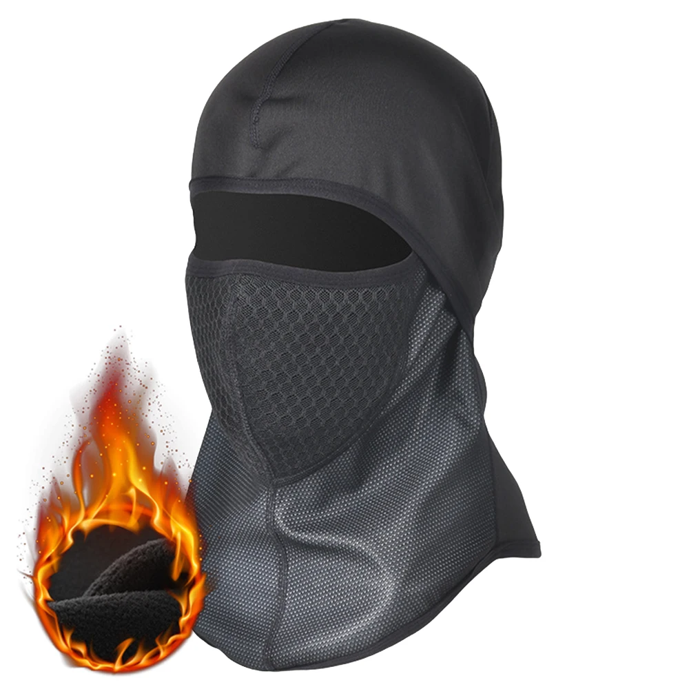 

Зимняя мотоциклетная маска, теплая сохраняющая тепло мотоциклетная маска для лица, водонепроницаемая ветрозащитная гоночная маска, Лыжная...