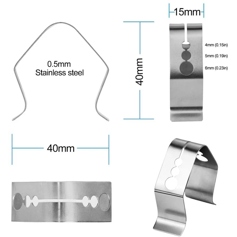 

Thermometer Probe Clip for Ambient Temperature Reading Upgraded Meat Thermometer Probe Holder for BBQ (Set of 4)