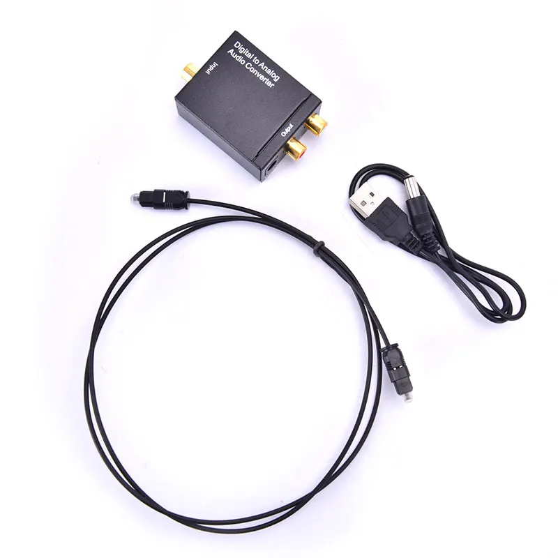 

Digital Analog Audio Converter Optical Fiber Toslink Coaxial ATV DAC Digital Audio Signals To Analog Stereo Amplifier