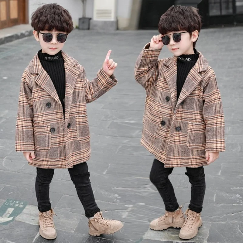Модная зимняя верхняя одежда 2022 детская для маленьких мальчиков детское