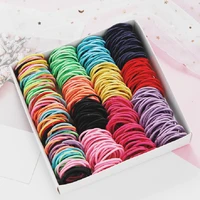 100pcslot 3cm hair accessories girls rubber bands scrunchy elastic hair bands kids baby headband decorations ties gum for hair