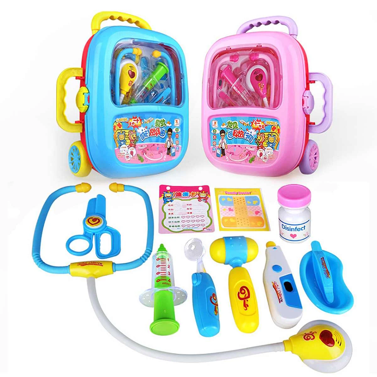 

12pcs Children Doctor Nurse Pretend Play Set Portable Suitcase Medical Tool Kids Portable Suitcase Medical Tool