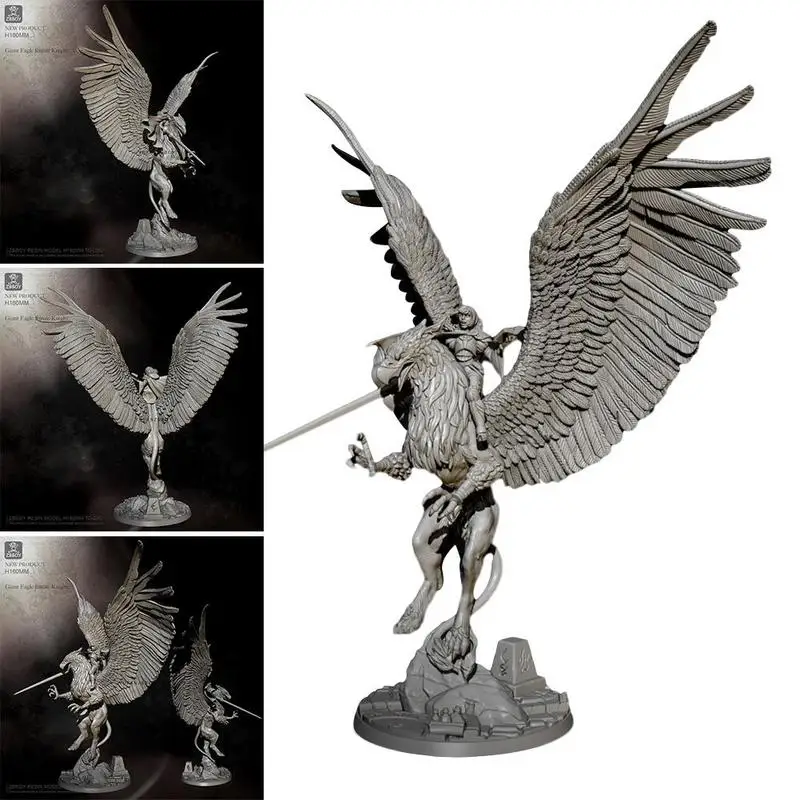 

18cm Resin Figure Unpainted Model Kit Figure Collect Female Warhawk 2282 Unassambled Unpainted Knight X8P3