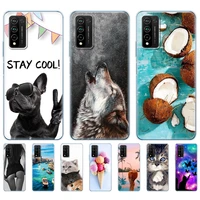 for honor 10x lite case silicon tpu soft back cover phone case for honor 10x lite bumper 10xlite funda etui bag shell summer