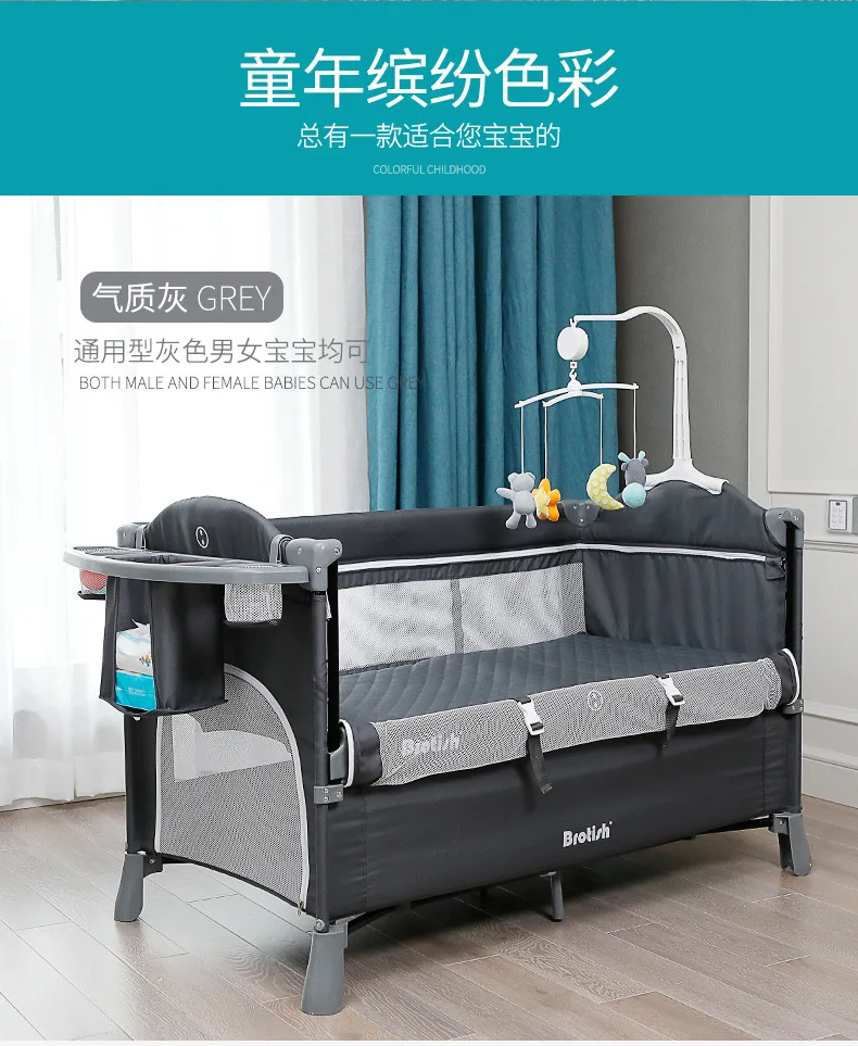 Европейская кроватка Портативная Складная NewbornBaby кровать многофункциональная детская игровая кровать новая детская дорожная кровать Новое поступление Колыбель