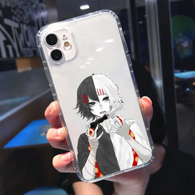 

anime JUUZOU SUZUYA Tokyo Ghouls Phone Case Transparent soft For iphone 5 5s 5c se 6 6s 7 8 11 12 plus mini x xs xr pro max