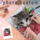 5D алмазная живопись на заказ, фото домашнего животного, алмазная вышивка, полноразмернаякруглая картина стразы, ручная работа, подарок, настенное искусство