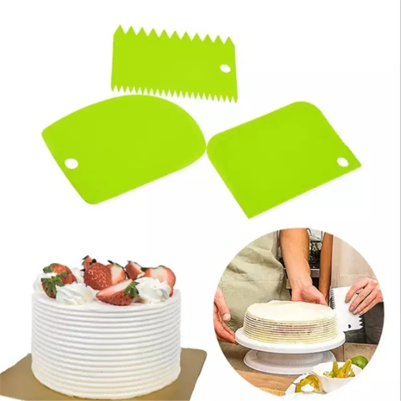 3 шт. пластиковые скребок для выпечки тортов |