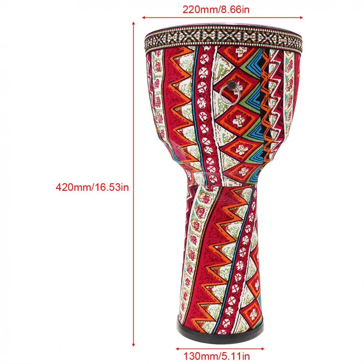 8 дюймов Африканский Djembe барабан красочные ткани искусство ABS баррель ПВХ звездное небо кожи детей ручной барабан