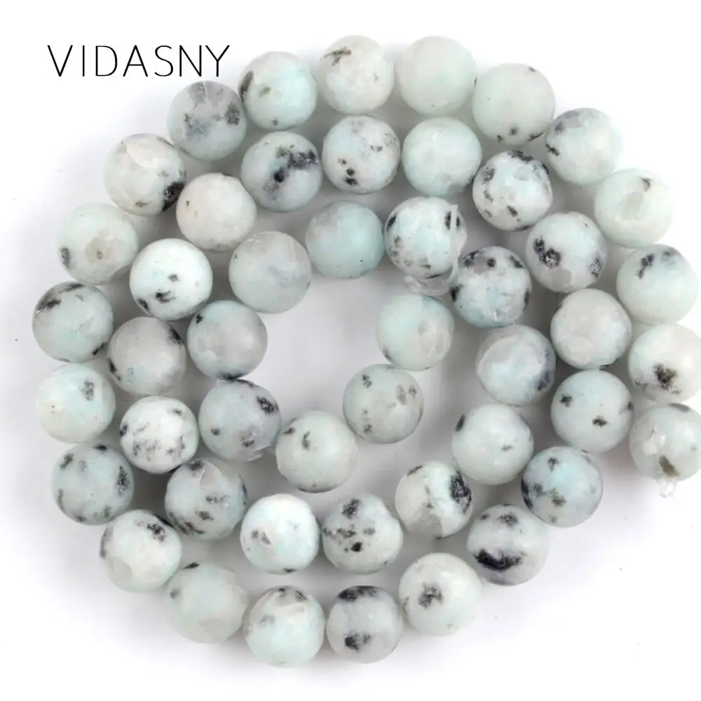 Зеркальные полированные каменные бусины Tianshan для изготовления ювелирных