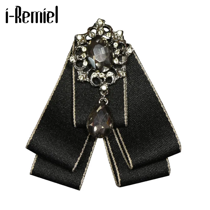 

Мужской галстук-бабочка с кристаллами i-Remiel в британском стиле свадебный Блейзер галстук костюм униформа для жениха галстук-бабочка одежда ...