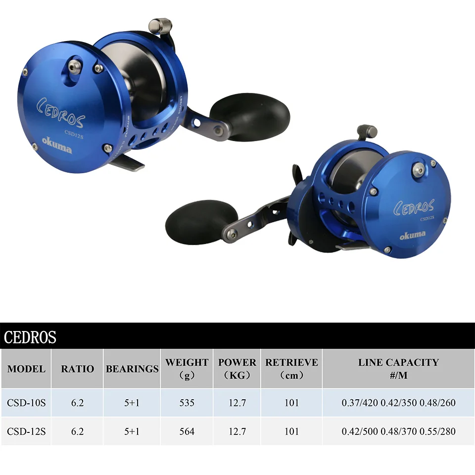 Катушка для спиннинга OKUMA CEDROS лёгкая Антикоррозийная рама полная карбонитовая
