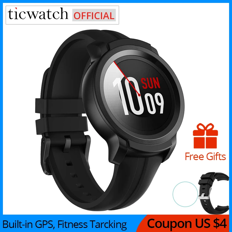 Умные часы Ticwatch E2 Bluetooth умные водонепроницаемые 5 АТМ активный спортивный режим 2