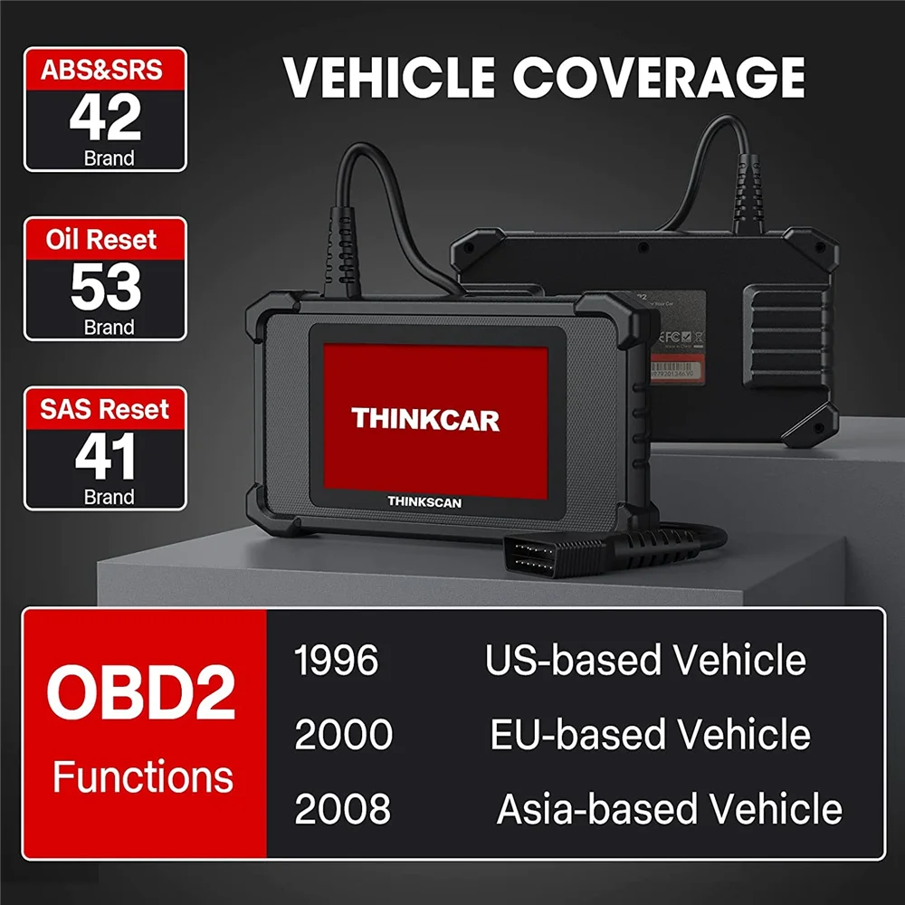 ThinkScan SR6 OBD2 сканер ABS SRS BCM система передачи TPMS считыватель кодов вся бесплатное