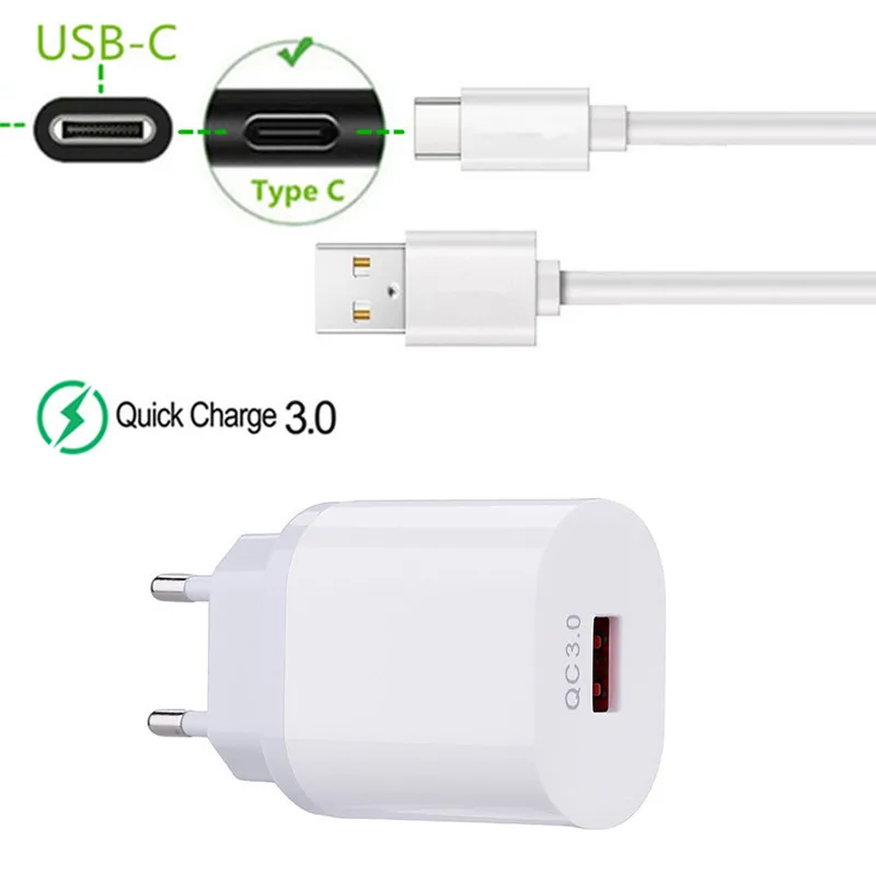 Кабель USB Type C для быстрой зарядки и передачи данных Samsung A20 A50 Nokia 8 LG Stylo 5 Honor 9X view 20 Pro