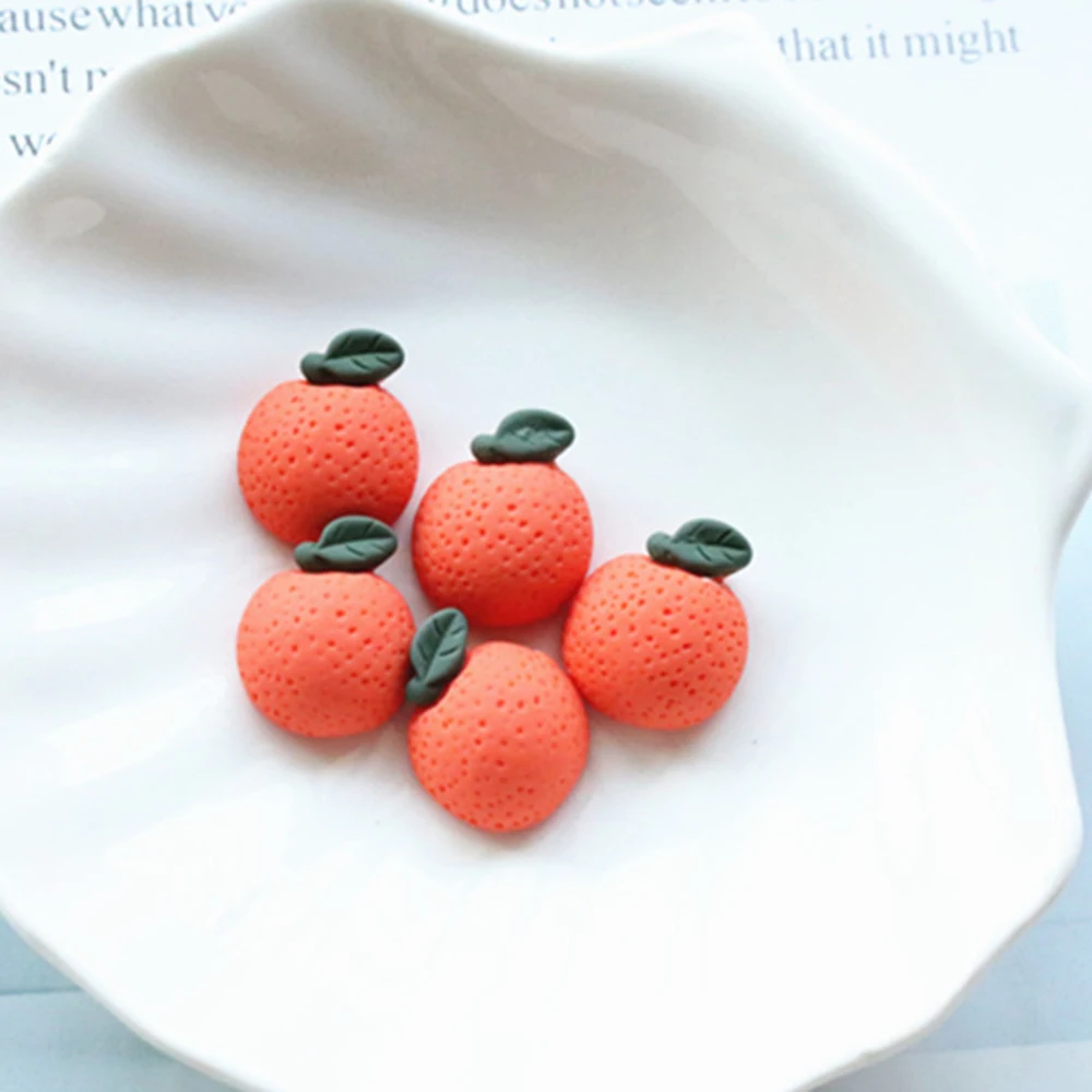 10 шт. милые авокадо оранжевый банан фрукты слизи амулеты дополнение аксессуары DIY