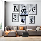 Уличное граффити, искусство Бэнкси, холст, живопись, плакаты и принты, фотография для декора гостиной