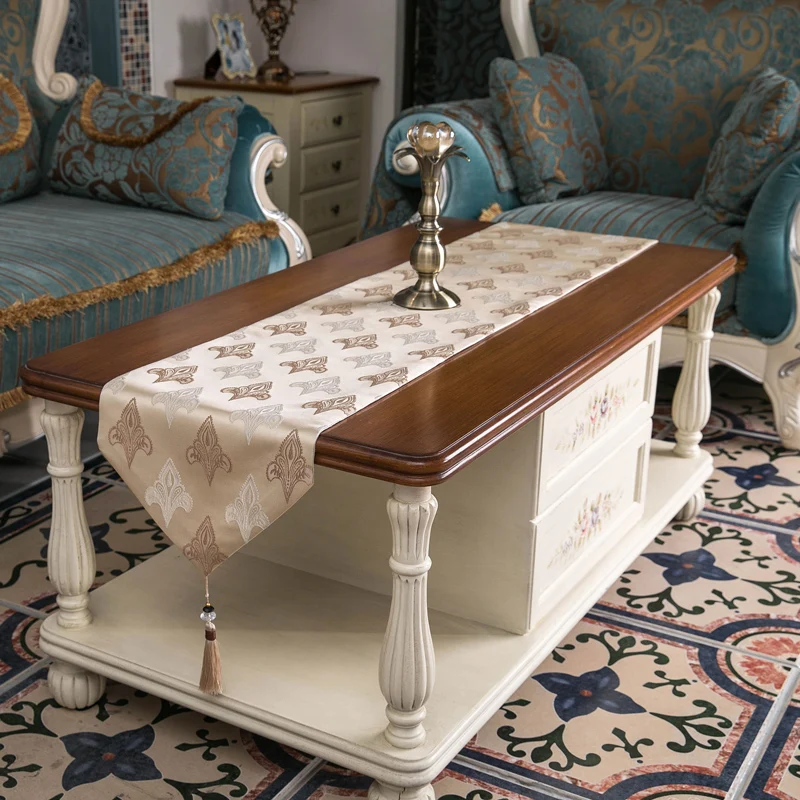 Большая скидка современные скатерти с вышивкой и кисточками украшение цветочным