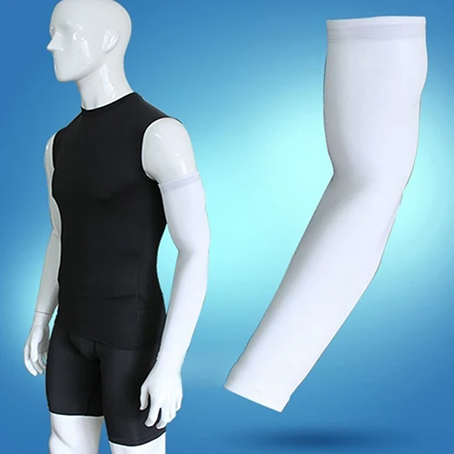 Men Breathable Quick Dry UV Protection Running Arm Sleeves Basketball Elbow Pad Fitness Armguards Sports Cycling Warmers NEW | Спорт и