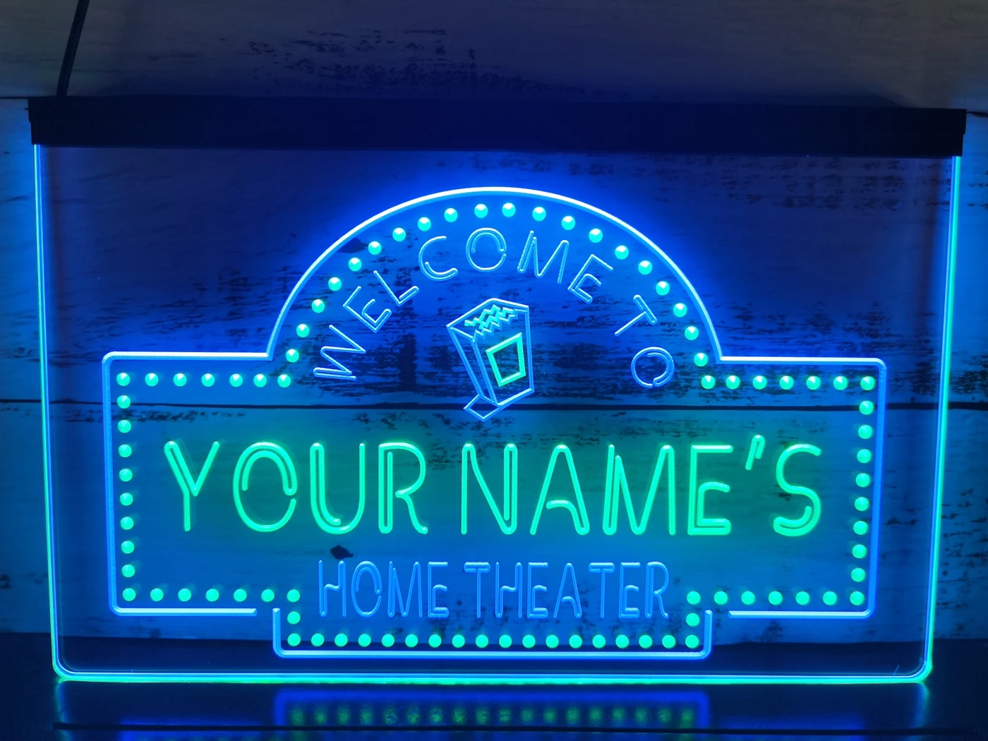 0S026 именной персонализированный домашний кинотеатр бар пиво двухцветный