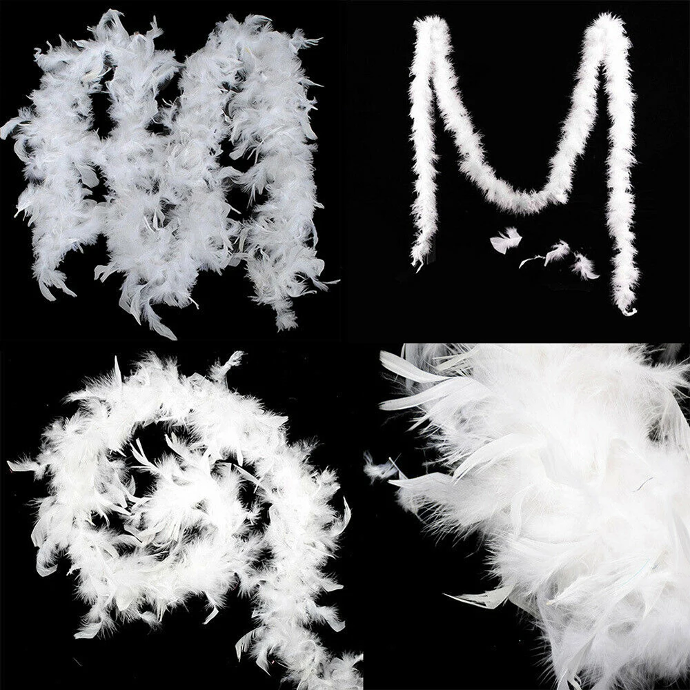 5 шт. лента с белыми перьями для рождественской елки 2 м | Дом и сад