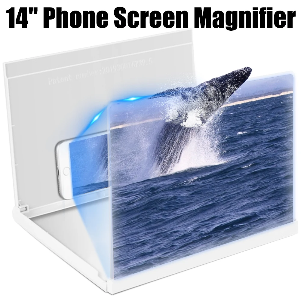 Увеличительное стекло для телефона с 3d-экраном 14 дюймов HD усилитель фильмов
