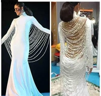 2021 plus size long sleeves arabic dubai evening dress muslim middle east holiday women wear formal party prom gown custom made
