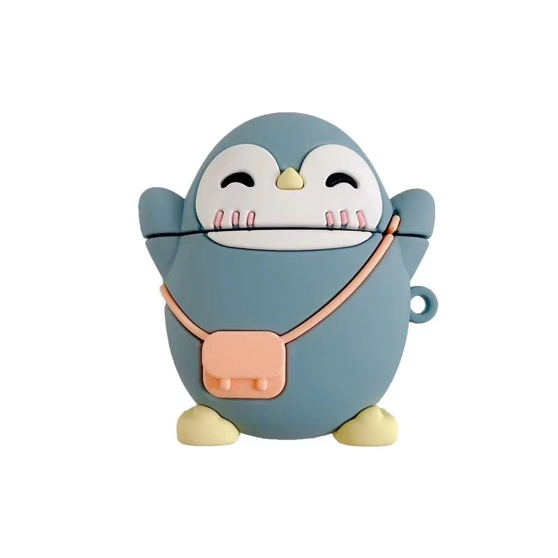 Милый чехол с мультяшным пингвином для Airpods беспроводные наушники Pro защитный