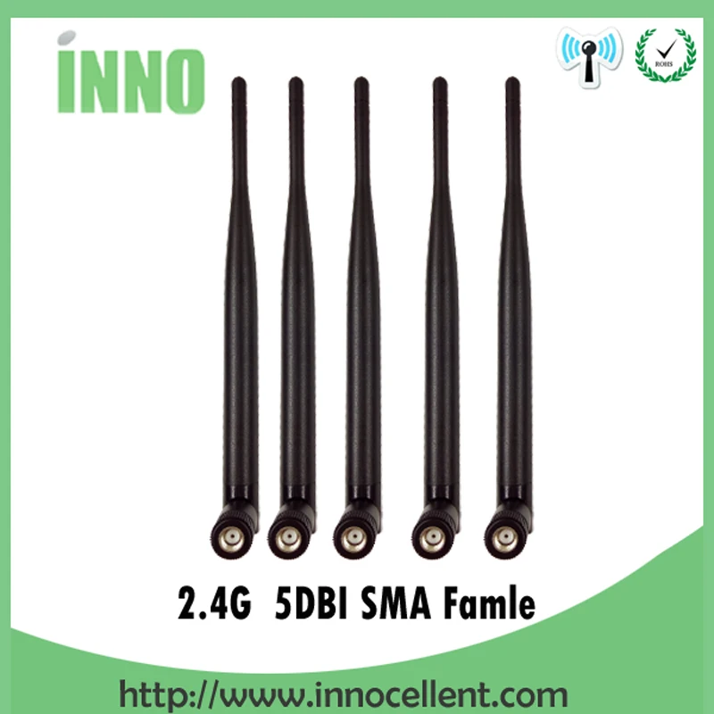 EOTH  2.4g antenna 5dbi sma female wlan wifi 2.4ghz antene pbx iot module router tp link signal receiver antena high gain