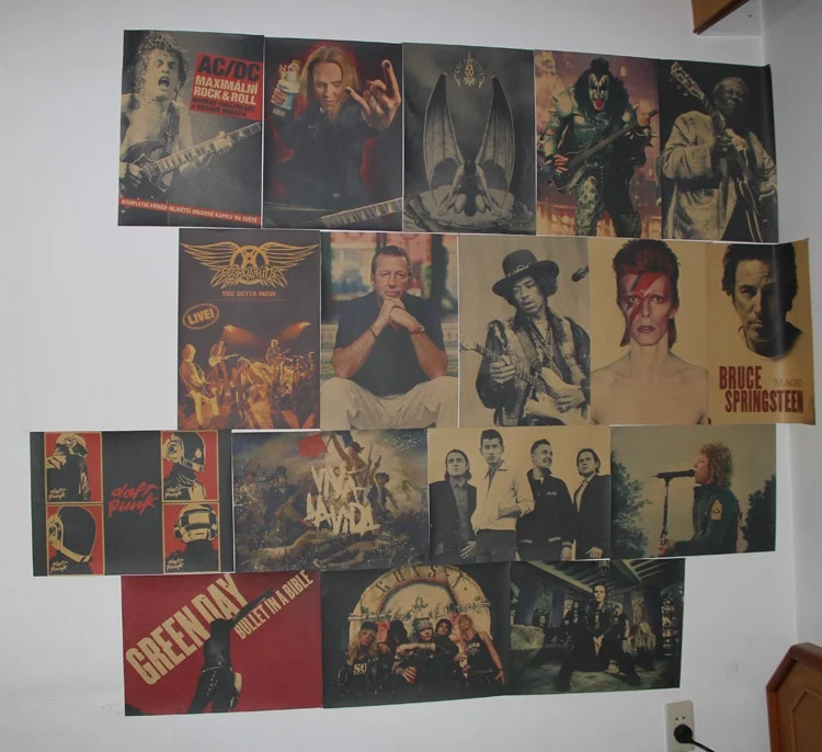 

David Bowie classic nostalgic retro poster home decor painting