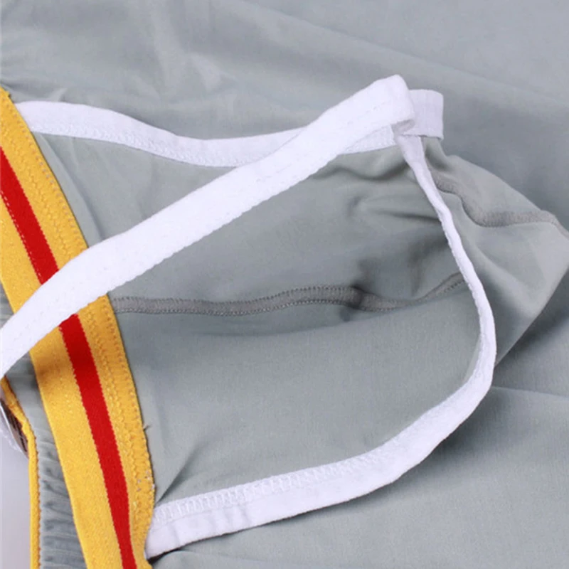 Мужские дышащие трусы боксеры AIIOU черные односторонние с вырезами боксерские