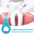 Детская U-образная зубная щетка ручная тренировка Силиконовая зубная щетка гаджеты для детей зубная щетка чистящие аксессуары