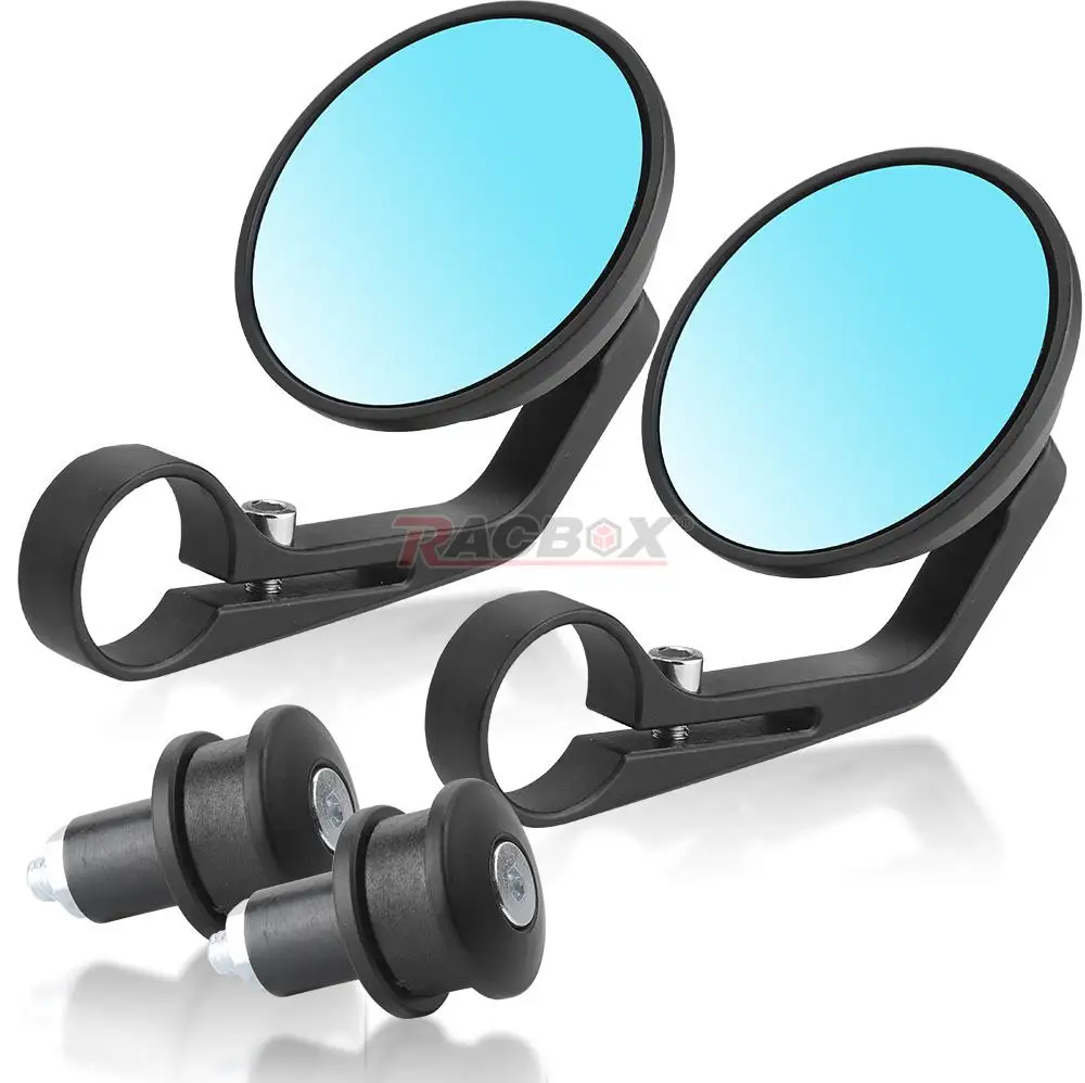 

Universal 7/8" Round Bar End Rear Mirrors Moto Motorcycle Motorbike Scooters Rearview Mirror Side View Mirrors FOR Cafe Racer