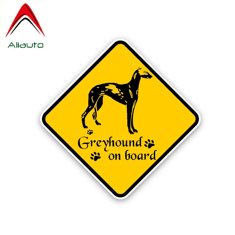 

Милый автомобильный стикер Aliauto Greyhound на борту, собака, ПВХ, водонепроницаемый, солнцезащитный, покрытие для защиты от ультрафиолета, наклей...