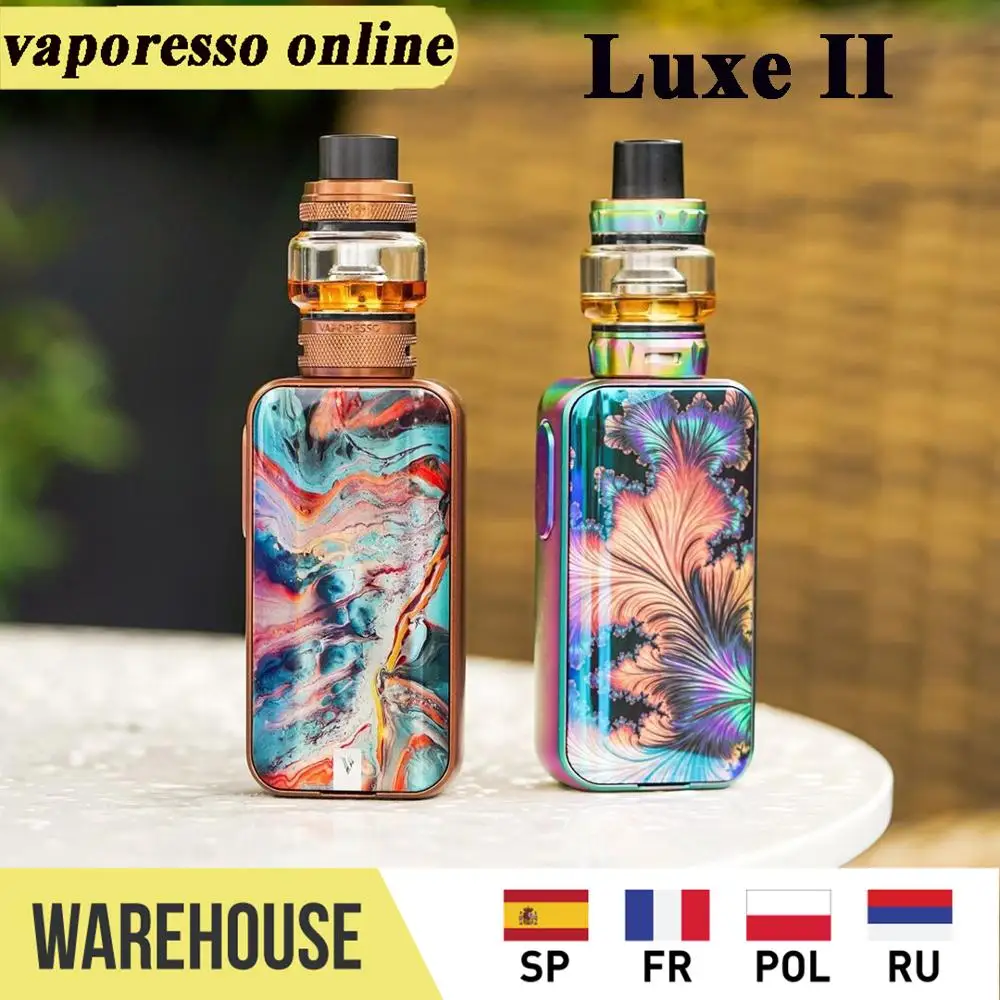 Оригинальный Vaporesso Luxe II комплект с 220W 2 MOD и 8 мл NRG-S бак интеллигентая (ый) Axon чип