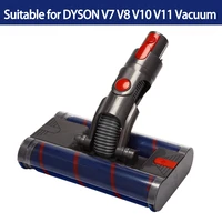 motorized double floor brush head tool for dyson v8 v7 v10 v11 vacuum cleaner soft sweeper roller head floor brush