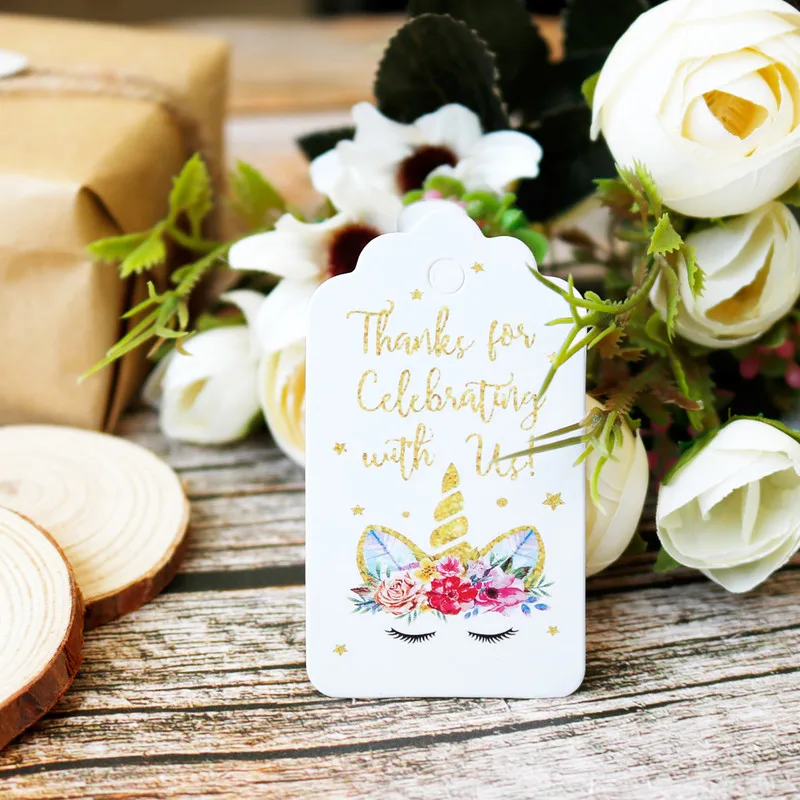 50 шт. милые Мультяшные закладки с фламинго единорогом спасибо канцелярские