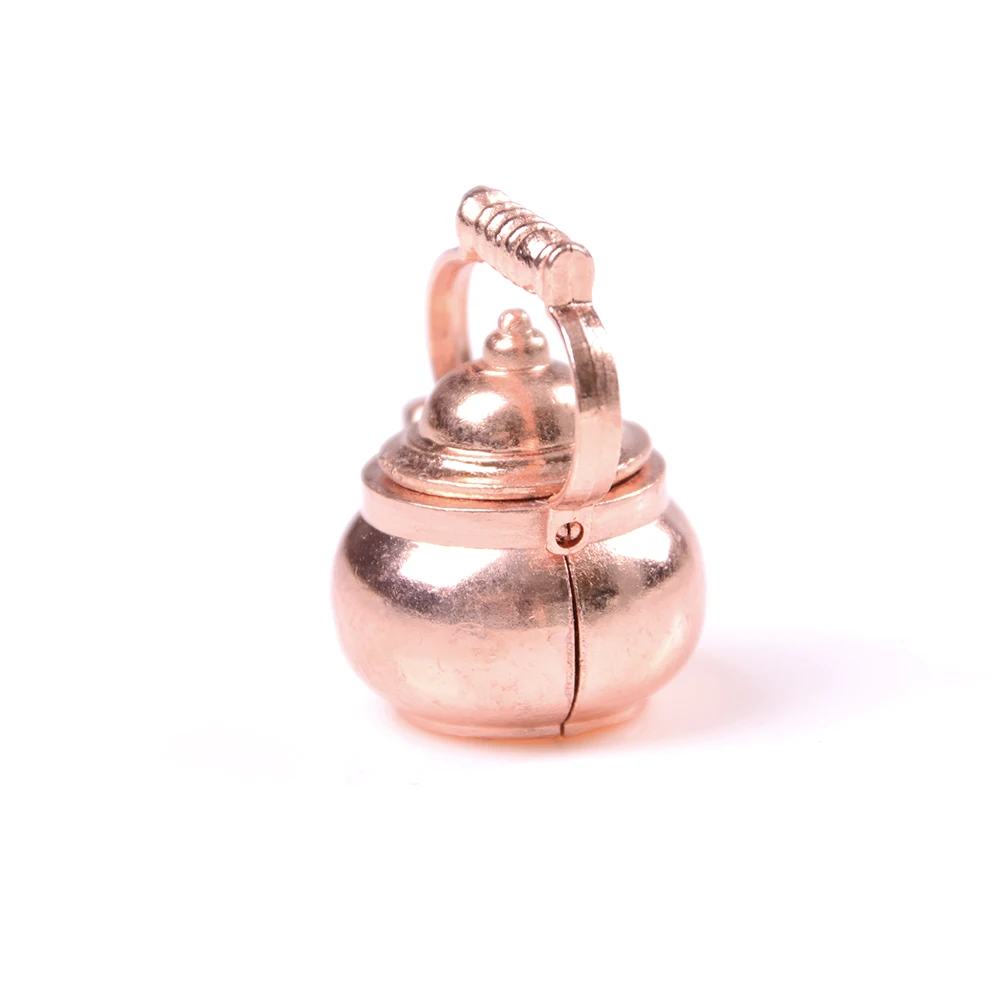 

1/12 Dollhouse Classic Toys Miniature Copper Tea Kettle/Tea Pot /cups Pretend Play Furniture Toy for Miniature Kitchen Accessory