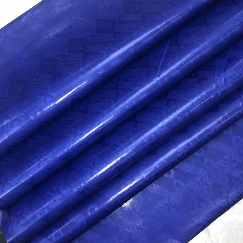 Высококачественная африканская богатая ткань bazin хлопковая парчовая