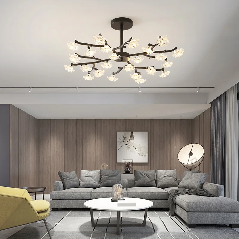 12 Вт/48 Вт/60 Вт светодиодный потолочный светильник с люстрами современный