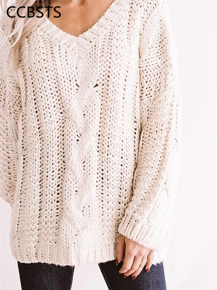 

Cable Knitted Sweaters Women Warm Clothes for Autumn Winter Korean Style Fleece Blouse Round Neck Long Sleeve Oversized Pullover