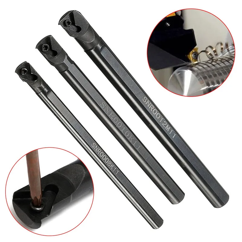 Juego de 3 piezas de acero inoxidable, SNR0008K11 + SNR0010K11 + SNR0012M11, llave de inserción, 10x 11IR, A60