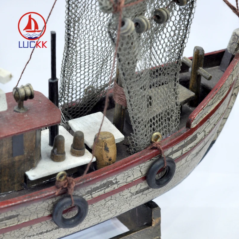 Классическая деревянная лодка LUCKK для рыбалки винтажная подарки домашнего