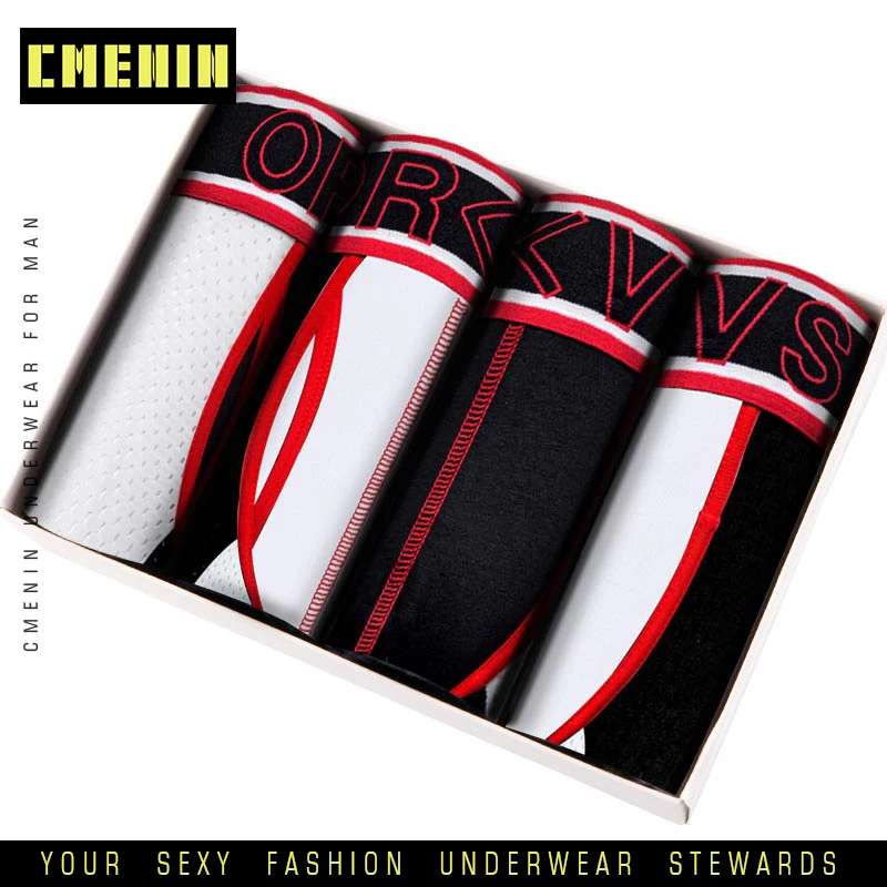 4 шт./лот мужское нижнее белье боксеры мужские трусы шорты Homme Cueca хлопковые