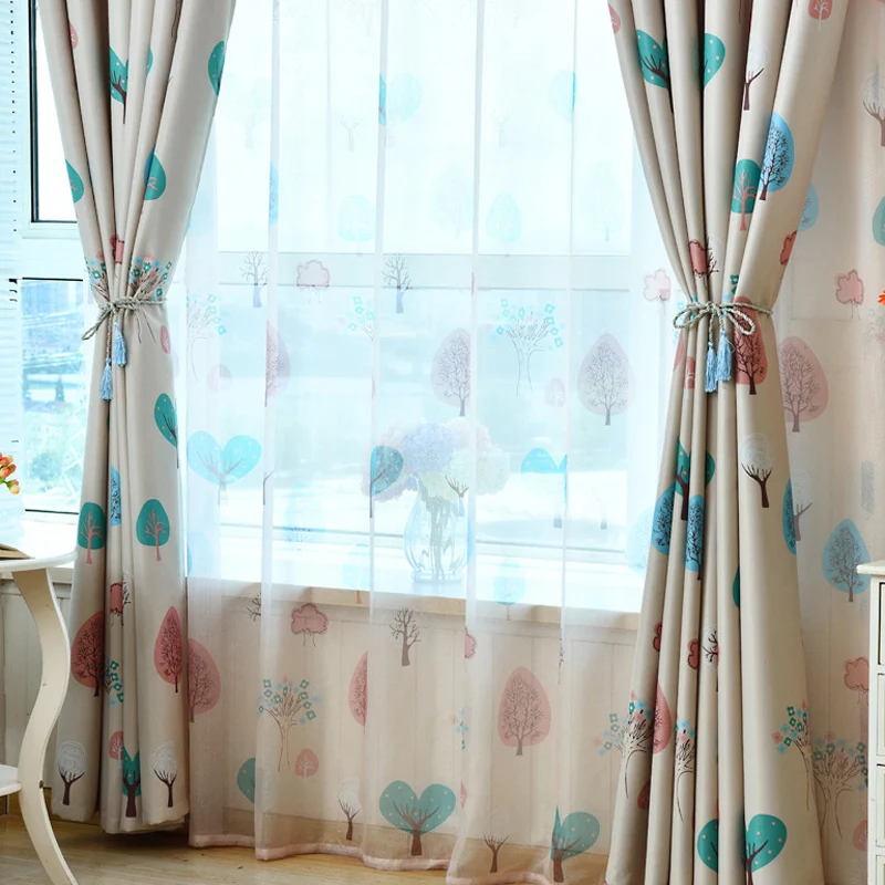 Детские занавески WP180 * 30 дизайнерские оконные шторы с рисунком счастливого