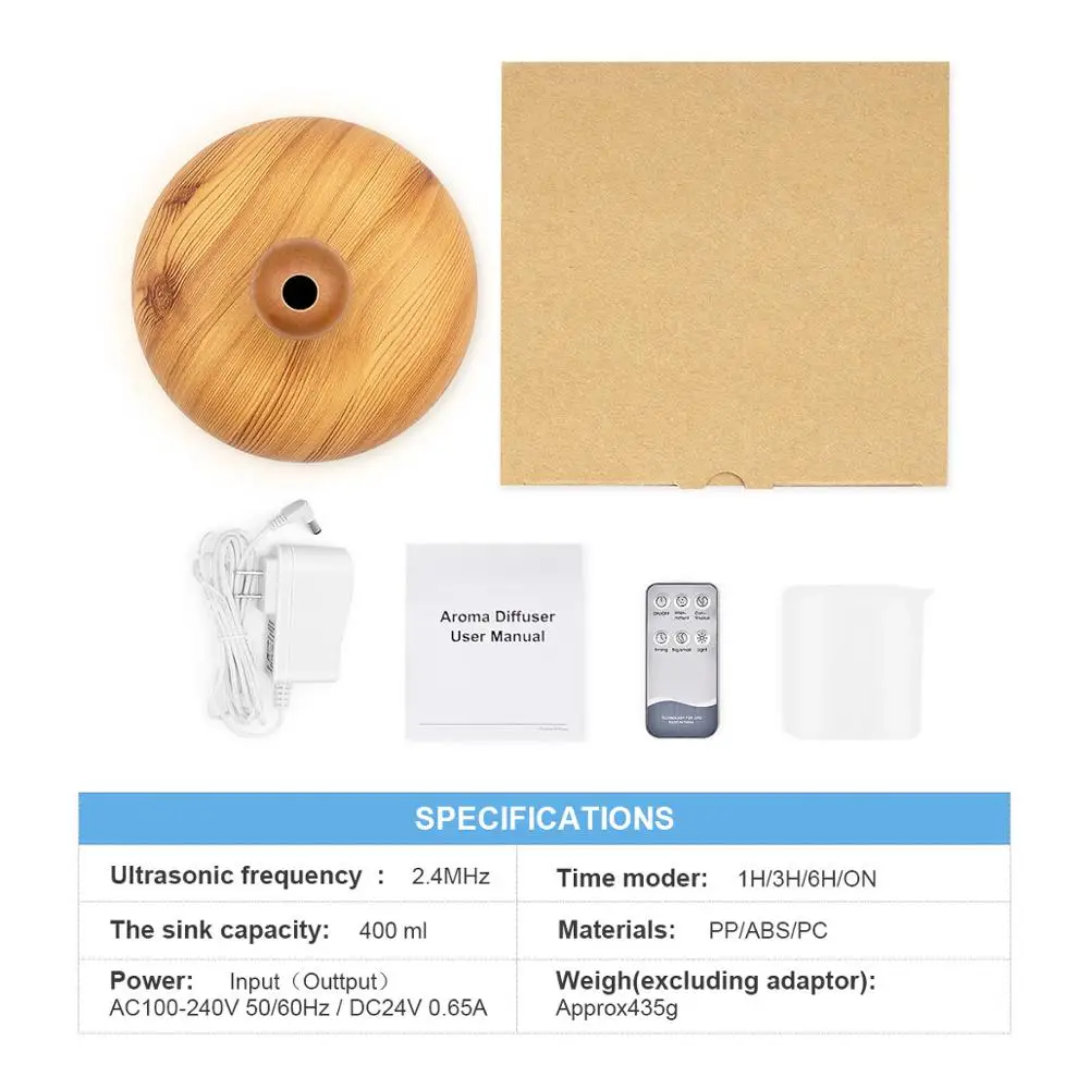 Ультразвуковой увлажнитель воздуха с аромадиффузором 400 мл|Увлажнители воздуха|