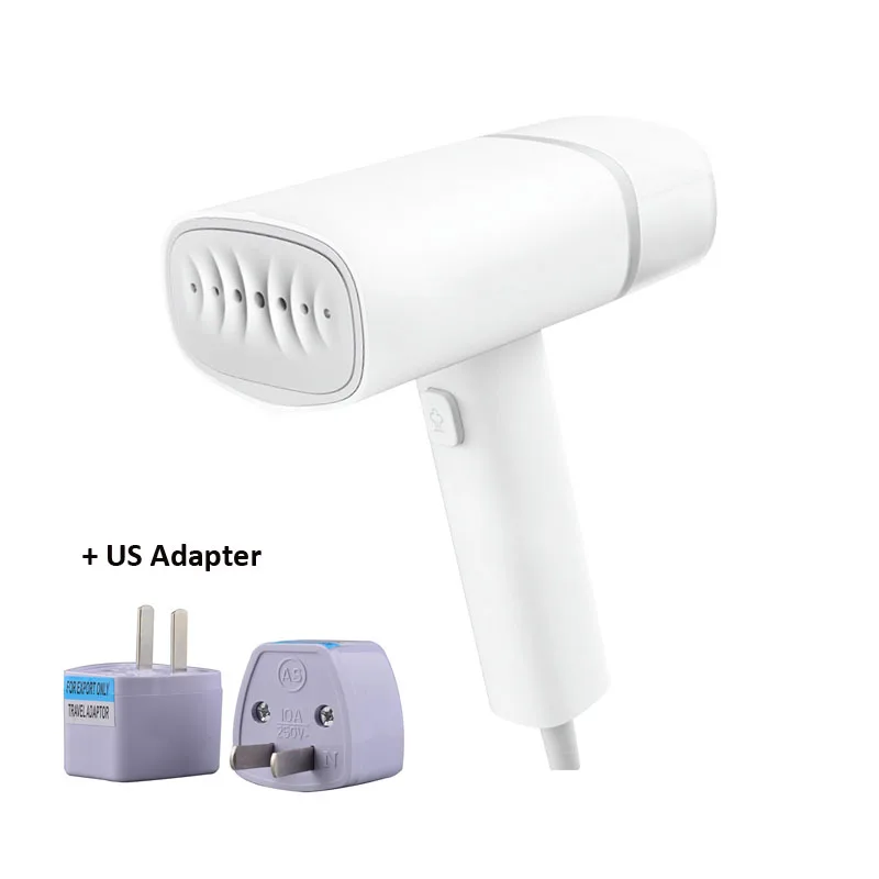 Add US Adapter XIAOMI MIJIA ZANJIA отпариватель для одежды Утюг ручной мини-генератор бытовой Электрический Очиститель одежды подвесной глажка - Цвет: Add US Adapter