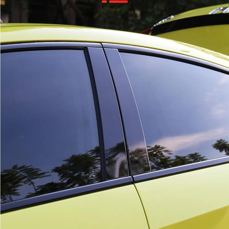 Для Honda Civic 10 2016 2017 2018 2019 2020 черная отделка для подоконника из нержавеющей стали