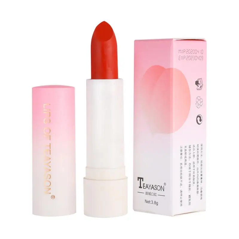 

TEAYASON Velvet Matte Retro Lipstick Lasting Moisturizing Lipstick Waterproof Lip Gloss Non-Stick Cup Beauty Makeup Tools TSLM2