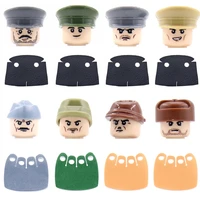 ww2 army commander soldiers figures building blocks military us soviet union infantry officer figures parts bricks toys for kids